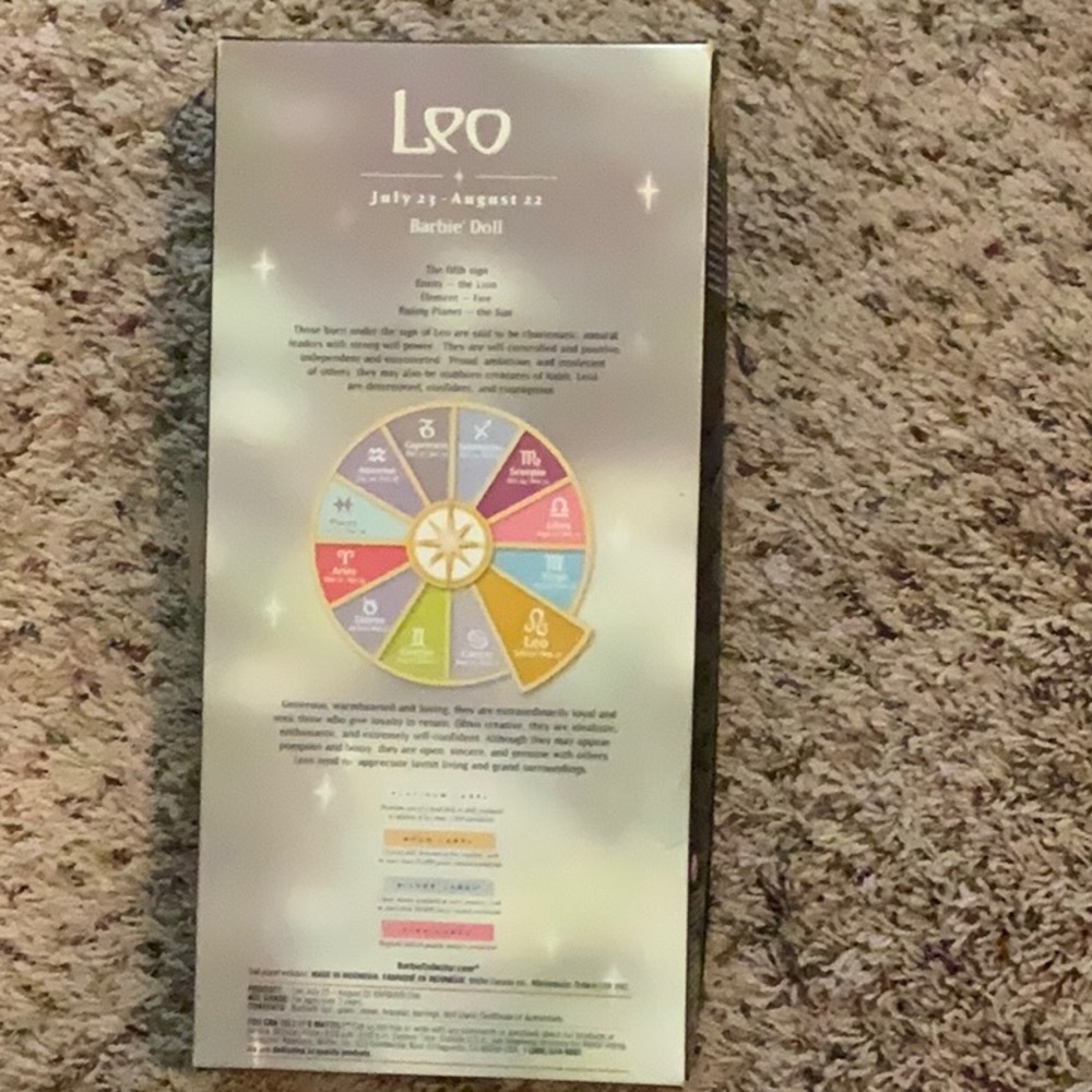Barbie Leo Doll with Gold and White Ensemble - Picture 2 of 2